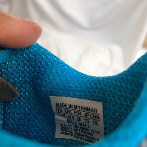 adidas Kids Shoes in Black and Blue - Picture 5 of 6